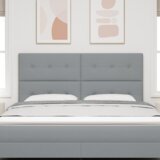  LED uzglavlje svjetlo svjetlosiva 90 cm tkanina | shoptok.hr