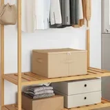 Kutija za spremanje 6 pcs Krem 43 x 34 x 23 cm Netkana tkanina - Krem 6 43 x 34 x 23 cm