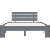  Okvir za krevet od masivne borovine sivi 140 x 200 cm | shoptok.hr