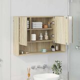  Ogledalo ormar Sonoma hrast 80 x 17 x 55 cm Konstruirano drvo | shoptok.hr