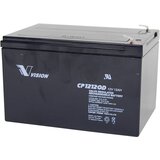 Vision Akkus CP12120D CP12120D svinčeni akumulator 12 V 12 Ah svinčevo-koprenast (ŠxVxG) 151 x 101 x 98mm ploščati vtič, 6,35mm brez vzdrževanja, obst, (20439279) | Shoptok.si