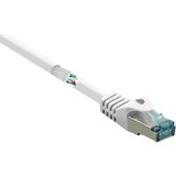 Renkforce RF-5462396 RJ45 omrežni kabel\, Patch kabel CAT 6a S/FTP 20.00 m bela z zaščitnim zapornim zatičem\, ognjevaren 1 kos, (20537781) | Shoptok.si