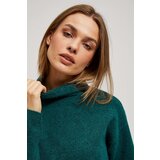 Marisse Green Turtleneck Sweater | Shoptok.si