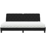  Krevet s madracem crni 200x200 cm od tkanine | shoptok.hr