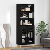  Highboard Crni hrast 69,5 x 32,5 x 180 cm Konstruirano drvo Cijene