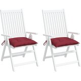  Jastuci za stolice 2 kom boja vina 40x40x7 cm tkanina Oxford | shoptok.hr