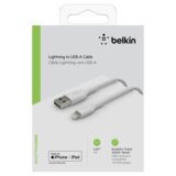 Belkin Lightning to USB-A Cable 2m, braided, mfi cert, white Cijene