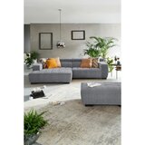 Hom`in KOTNA SEDEŽNA GARNITURA, tkanina siva | Shoptok.si