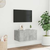 TV ormarić s LED svjetlima siva boja betona 60x35x31 cm | shoptok.hr
