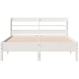 vidaXL Okvir kreveta bez madraca bijeli 140 x 190 cm masivna borovina | shoptok.hr