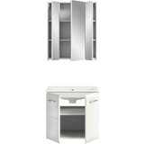 MID.YOU Kopalnica Z Umivalnikom Ice, Bela Visok Sijaj, 2-Delna | Shoptok.si