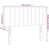  LED uzglavlje tamnozeleno 80 x 5 x 78/88 cm baršunasto | Eponuda.com