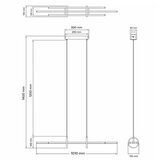  solea 1 luster 36W 3000/4000/6000K crna/zlato Cene