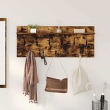  Vješalica za kapute na zidu Dimljeni hrast 100 x 40 x 12 cm | shoptok.hr