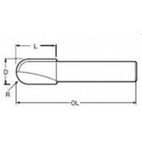 Makita Rezalnik U-rež 8 mm R=8 16x18 mm, (21386799) | Shoptok.si