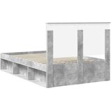  Krevetna konstrukcija Beton 120 x 200 cm Čvrsto borovo drvo | shoptok.hr