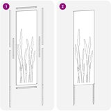  Privatnost u vrtu Bijelo 32 x 140 cm Hladno valjana čelična | shoptok.hr
