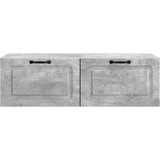  ormar za zid Betonska siva 98 x 41 x 30 cm Konstruirano drvo | shoptok.hr