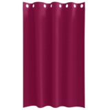 vidaXL Zavese z zavesami 2 pcs Vinorodna rdeča 175 x 140 cm Poliester | Shoptok.si