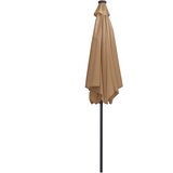  Vrtni suncobran LED s aluminijskim stupom 300 cm smeđesivi | Eponuda.ba