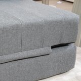  Sklopiva fotelja s funkcijom ležaja krevet za goste sklopiva do 250 kg 138x80x50 cm siva | shoptok.hr