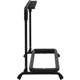 vidaXL Sklopivi stalak za gitare s 5 dijelova crni 74x41x66 cm čelični | shoptok.hr