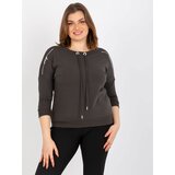 RELEVANCE Blouse-RV-BZ-8459.10X-dark khaki | Shoptok.si