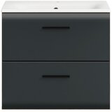 MID.YOU umivalna enota z umivalnikom ice, črna, barva hrasta | Shoptok.si