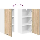 vidaXL Viseča omarica Riga Sonoma hrast in bela 40 x 31 x 80 cm | Shoptok.si