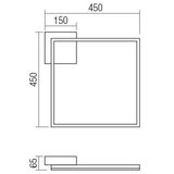  Redo 01-1638 - LED prigušiva plafonska svetiljka KLEE LED/30W/230V 45x45 cm bela | Eponuda.com