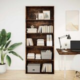 Maison Chic Knjižna omara - Knjižni regal dimljeni hrast 80x30x189 cm inženirski les, (21725816) Cene