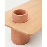 Kave Home Okrogla mizica v jesenovem dekorju v naravni barvi 60x110 cm Olaria – | Shoptok.si