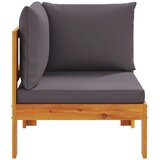  Kutna vrtna sofa s jastucima od masivnog drva bagrema | shoptok.hr