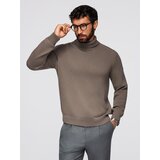 Ombre Men's sweater with a "v-neck" neckline with a shirt collar - black | shoptok.hr