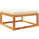 Maison Chic Vrtni stolček - Vrtni stoli za noge z blazino 65x65x29 cm trden akacijev les JS996, (21877669) | Shoptok.si