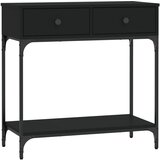 Maison Chic konzolna miza - miza ob steni črna 75x34,5x75 cm inženirski les, (21786629) | Shoptok.si