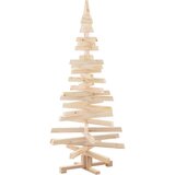 vidaXL Božična drevesa z stojalom Naravna 150 cm Trdna borovina | Shoptok.si