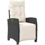  7-dijelni vrtni blagovaonski set s jastucima crni od poliratana | shoptok.hr