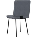  Jedilni stoli 4 kosi temno siv žamet | Shoptok.si