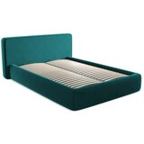 Makamii Tirkizni tapecirani bračni krevet s prostorom za odlaganje s podnicom 160x200 cm Kiana – | shoptok.hr