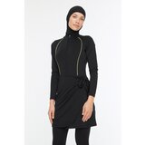 Trendyol Black Stripe Detailed Surf 4-Piece Swimsuit Suit | shoptok.hr