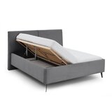 Meise Möbel Sivi tapecirani bračni krevet s prostorom za odlaganje s podnicom 180x200 cm Lando – | shoptok.hr