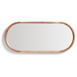 Kave Home Stensko ogledalo z lesenim okvirjem Berale – | Shoptok.si
