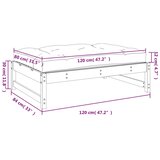  Vrtni tabure 120 x 80 cm od impregnirane borovine | shoptok.hr
