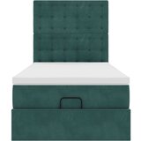 vidaXL Okvir kreveta s madracima tamnozeleni 90x200cm baršunasti | shoptok.hr