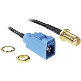 Delock Antenski kabel\, ženski konektor SMA za vgradnjo v ženski konektor FAKRA Z\, 0\,2 m (20410545) | Shoptok.si