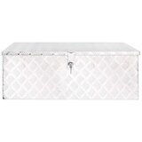  Kutija za pohranu srebrna 90 x 47 x 33,5 cm aluminijska | shoptok.hr