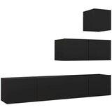  4-dijelni set TV ormarića crni od iverice | shoptok.hr