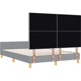  Postelja Svetlo Siva 140x200 cm Tkanina, (22049558) | Shoptok.si