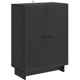vidaXL Strani šal Črna 66 x 34,5 x 90 cm Inženirski les, (5000217388) | Shoptok.si